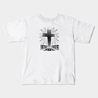 Jesus loves you - Christian saying Kids T-Shirt